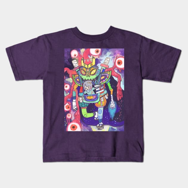 Kaiju Kids T-Shirt by kurilord